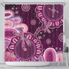 Indigenous Australian Aboriginal Shower Curtain Dreaming Trails Of Country Spirit