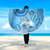 Indigenous Australian Aboriginal Beach Blanket Ocean Dreaming Jellyfish Tracks Pride