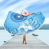 Indigenous Australian Aboriginal Beach Blanket Ocean Dreaming Jellyfish Tracks Pride