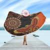 Indigenous Australian Aboriginal Beach Blanket Eagle Pride Spirit Of Country