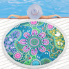 Indigenous Australian Aboriginal Beach Blanket Sacred Journey Tracks Culture Spirit