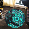 Indigenous Australian Aboriginal Round Rug Memory Circle Of Country Spirit