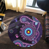 Indigenous Australian Aboriginal Round Rug Memory Circle Of Country Spirit