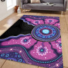 Indigenous Australian Aboriginal Area Rug Sacred Ancestral Spirit Journey Paths
