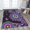 Indigenous Australian Aboriginal Area Rug Memory Circle Of Country Spirit