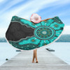 Indigenous Australian Aboriginal Beach Blanket Sacred Ancestral Spirit Journey Paths