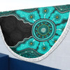 Indigenous Australian Aboriginal Beach Blanket Sacred Ancestral Spirit Journey Paths