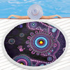 Indigenous Australian Aboriginal Beach Blanket Memory Circle Of Country Spirit