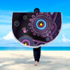 Indigenous Australian Aboriginal Beach Blanket Memory Circle Of Country Spirit