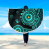 Indigenous Australian Aboriginal Beach Blanket Memory Circle Of Country Spirit