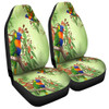 Indigenous Australian Aboriginal Car Seat Cover Rainbow Lorikeets Colorful Nature Spirit