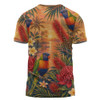 Australia T-Shirt Rainbow Lorikeet Sunset Paradise