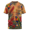 Australia T-Shirt Rainbow Lorikeet Sunset Paradise