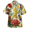 Australia Hawaiian Shirt Rainbow Lorikeet Watercolor Garden