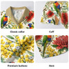 Australia Hawaiian Shirt Rainbow Lorikeet Watercolor Garden