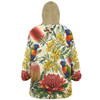 Australia Snug Hoodie Rainbow Lorikeet Watercolor Garden