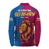 Brisbane Lions Long Sleeve Polo Shirt 30 Years Celebrating Spirit Forged Through Belief