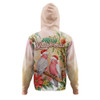 Indigenous Australian Aboriginal Hoodie Merry Galah-mas Festive Watercolor Botanical Garden