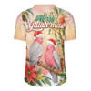 Indigenous Australian Aboriginal Rugby Jersey Merry Galah-mas Festive Watercolor Botanical Garden