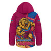 Brisbane Lions Hooded Padded Jacket Unstoppable Fighting Premiership Force