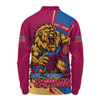 Brisbane Lions Long Sleeve Polo Shirt Unstoppable Fighting Premiership Force