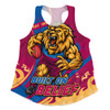 Brisbane Lions Women Racerback Tank Unstoppable Fighting Premiership Force