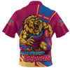 Brisbane Lions Zip Polo Shirt Unstoppable Fighting Premiership Force