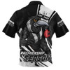 Collingwood Zip Polo Shirt Unstoppable Fighting Premiership Force