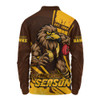 Hawthorn Long Sleeve Polo Shirt Unstoppable Fighting Premiership Force
