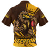 Hawthorn Zip Polo Shirt Unstoppable Fighting Premiership Force
