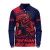 Melbourne Long Sleeve Polo Shirt Unstoppable Fighting Premiership Force
