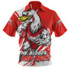 Sydney Swans Zip Polo Shirt Unstoppable Fighting Premiership Force