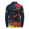 Adelaide Crows Long Sleeve Polo Shirt Unstoppable Fighting Premiership Force
