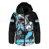 Cronulla-Sutherland Sharks Hooded Padded Jacket Unstoppable Fighting Premiership Force