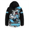 Cronulla-Sutherland Sharks Hooded Padded Jacket Unstoppable Fighting Premiership Force