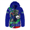 New Zealand Warriors Hooded Padded Jacket Unstoppable Fighting Premiership Force