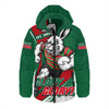 South Sydney Rabbitohs Hooded Padded Jacket Unstoppable Fighting Premiership Force