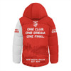 Sydney Swans Hooded Padded Jacket One Team One Premiership Dream