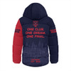 Melbourne Hooded Padded Jacket One Team One Premiership Dream