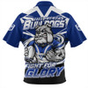 Canterbury-Bankstown Bulldogs Zip Polo Shirt Fearless Fight For Finals Glory