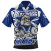 Canterbury-Bankstown Bulldogs Zip Polo Shirt Fearless Fight For Finals Glory