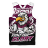 Manly Warringah Sea Eagles Men Tank Top Fearless Fight For Finals Glory
