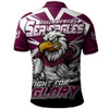 Manly Warringah Sea Eagles Polo Shirt Fearless Fight For Finals Glory