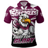Manly Warringah Sea Eagles Polo Shirt Fearless Fight For Finals Glory