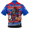 Newcastle Knights Zip Polo Shirt Fearless Fight For Finals Glory
