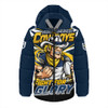 North Queensland Cowboys Hooded Padded Jacket Fearless Fight For Finals Glory