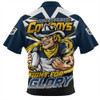 North Queensland Cowboys Zip Polo Shirt Fearless Fight For Finals Glory