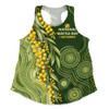 Australia Women Racerback Tank Golden Native Bloom National Wattle Day Spirit