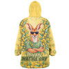 Australia Snug Hoodie Happy Wattle Day Kangaroo Native Bushland Spirit
