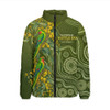 Australia Padded Jacket Spring Wattle Swift Parrots Floral National Wattle Day